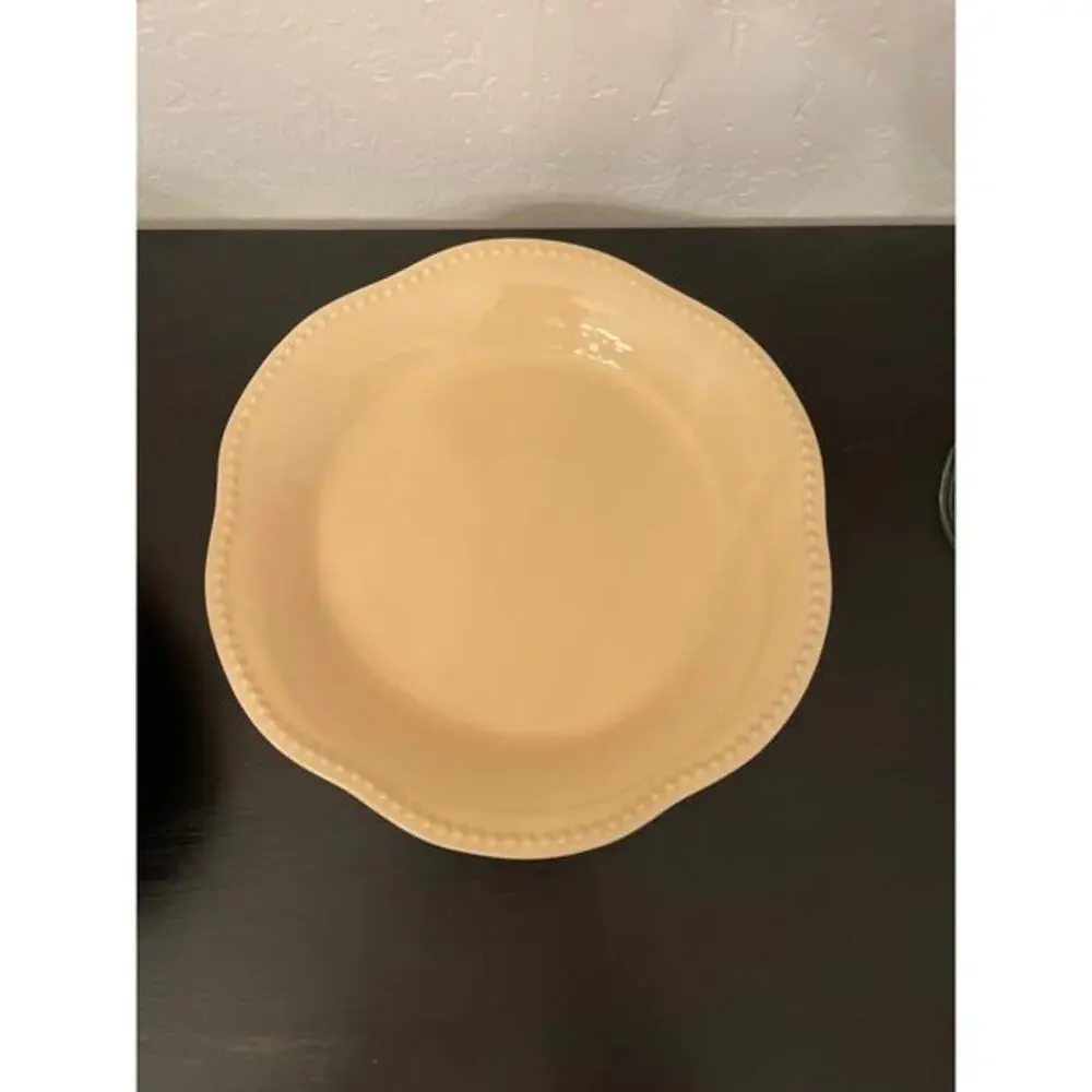 Pottery Barn EMMA butter yellow deep platters (2)